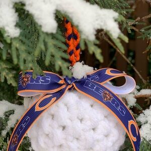 Crocheted CHICAGO BEARS Keepsake Ornament